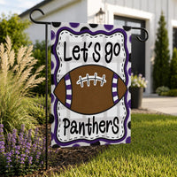 Personalized Team Mascot Football Garden Flag, 12x18 Double Sided Outdoor Decor, Game Day Yard Flag, Custom School Spirit, Sports Gift