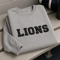 Custom Team Puff Print Sweatshirt, Personalized Mascot Name Shirt, Raised 3D School Spirit Hoodie, Mascot Puff Shirt, Team Spirit Wear