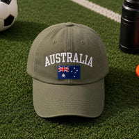 Custom Country Embroidered Hat, Personalized Flag Baseball Cap, Adjustable Cotton Cap, International Soccer Fan Gift, Personalized Gift