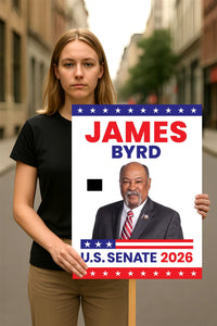 James Byrd For Wyoming Senate 2026 Election Sign, Political Campaign Sign, Senate Election 2026 Race Poster Sign