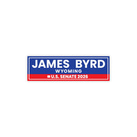 James Byrd For Wyoming Senate 2026 Car Magnet - Vote James Byrd Vehicle Magnet, Wyoming Senate Elections 2026 Magnet - 10" x 3"