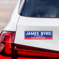James Byrd For Wyoming Senate 2026 Car Magnet - Vote James Byrd Vehicle Magnet, Wyoming Senate Elections 2026 Magnet - 10" x 3"