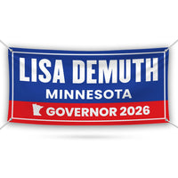 Lisa Demuth For Minnesota U.S. Governor Banner Sign, 13 oz Waterproof US Governor Election 2026 Vinyl Banner With Metal Grommets