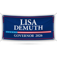 Lisa Demuth For Minnesota U.S. Governor Banner Sign, 13 oz Waterproof US Governor Election 2026 Vinyl Banner With Metal Grommets