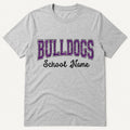 Personalized Glitter School Mascot Shirt, Custom Team Name Tee, Real HTV Glitter School Spirit Top, Game Day Fan Shirt, Custom Team Gift