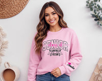 Personalized Senior 2027 Sweatshirt, Custom Class of 27 Crewneck, Coquette Bow Graduation Crewneck, Class of 2027 Gift, Senior Gift