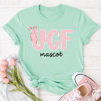 Personalized School Spirit Shirt, Custom Team Mascot Tee, Striped Varsity Initial Shirt, Back to School Game Day Outfit, Custom Team Gift