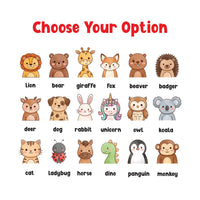Personalized Animal Drawstring Backpack, Custom Name Kids Cinch Bag, School Activity Bag, Student Personalized Bag, Back to School Gift