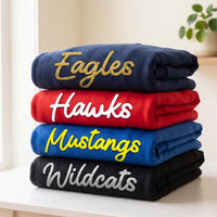 Custom Puff Print Mascot Sweatshirt, Personalized Team Name Shirt, Raised 3D School Spirit Hoodie, Sports Game Day Tee, Team Mom Gift