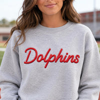 Custom Puff Print Mascot Sweatshirt, Personalized Team Name Shirt, Raised 3D School Spirit Hoodie, Sports Game Day Tee, Team Mom Gift