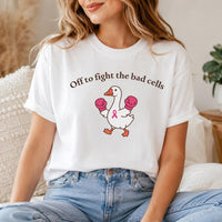 Breast Cancer Goose Shirt, Funny Cancer Warrior Tee, Chemotherapy Support T-Shirt, Pink Ribbon Awareness Apparel, Get Well Soon Gift