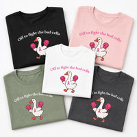 Breast Cancer Goose Shirt, Funny Cancer Warrior Tee, Chemotherapy Support T-Shirt, Pink Ribbon Awareness Apparel, Get Well Soon Gift