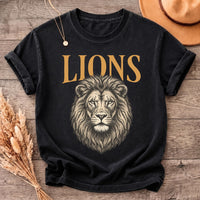 Custom School Mascot Vintage Tee, Personalized Team Spirit Shirt, Retro Game Day Teacher Top, Bulldogs Tigers Eagles Wildcats, Coach Gift