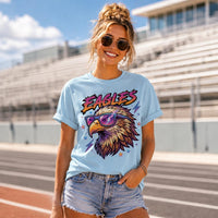 Personalized School Mascot Spirit Shirt, Custom Team Name Tee, Cool Neon Sunglasses Graphic, Game Day Fan Outfit, Gift for Athlete