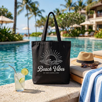 Custom Logo Tote Bag, Personalized Small Business Canvas Tote, Branded Company Shopping Bag, Reusable Grocery Tote, Reusable Bag Gift