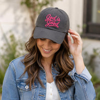 God is Good Personalized Embroidered Hat, Custom Christian Faith Cap, Low Profile Dad Hat, Religious Gift for Her, Personalized Gift