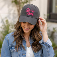 God is Good Personalized Embroidered Hat, Custom Christian Faith Cap, Low Profile Dad Hat, Religious Gift for Her, Personalized Gift