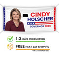 Cindy Holscher For Kansas U.S. Governor Banner Sign, 13 oz Waterproof US Governor Election 2026, Vinyl Banner With Metal Grommets