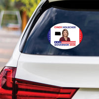 Cindy Holscher For Kansas Governor 2026 Vinyl Sticker, Vote Cindy Holscher Decal, Kansas Governor Elections 2026 Bumper Sticker, 6" x 4.5"