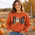 Halloween Boston Terrier Sweatshirt, Ghost Dog Crewneck, Pumpkin Pet Lover Shirt, Spooky Dog Mom Outfit, Halloween Gift for Pet Mom