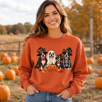 Halloween Boston Terrier Sweatshirt, Ghost Dog Crewneck, Pumpkin Pet Lover Shirt, Spooky Dog Mom Outfit, Halloween Gift for Pet Mom