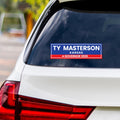 Ty Masterson For Kansas Governor 2026 Vinyl Sticker, Vote Ty Masterson Decal, Kansas Governor Elections 2026 Bumper Sticker, 10