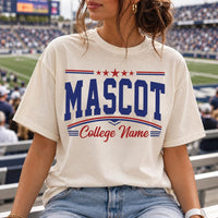 Custom School Mascot Shirt, Personalized School Name Tee, School Spirit Game Day Shirt, Varsity Team Fan Top, Custom Team Fan Gift
