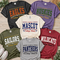 Custom School Mascot Shirt, Personalized School Name Tee, School Spirit Game Day Shirt, Varsity Team Fan Top, Custom Team Fan Gift