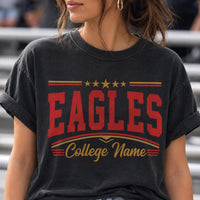 Custom School Mascot Shirt, Personalized School Name Tee, School Spirit Game Day Shirt, Varsity Team Fan Top, Custom Team Fan Gift