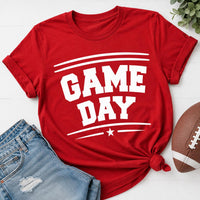 Custom Game Day Football Shirt, Varsity Football Season Tee, Retro Sports Fan Graphic Tee, Weekend Stadium Tailgate Outfit, Gift for Athlete
