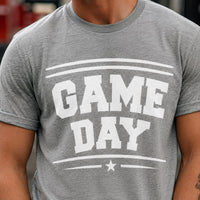 Custom Game Day Football Shirt, Varsity Football Season Tee, Retro Sports Fan Graphic Tee, Weekend Stadium Tailgate Outfit, Gift for Athlete
