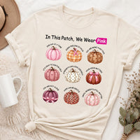 Oncology Nurse Breast Cancer Awareness Shirt, We Wear Pink Fall Pumpkin Tee, Hospital Shift Tee, Chemo Nurse Gift, Nurses Week Gift