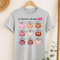 Oncology Nurse Breast Cancer Awareness Shirt, We Wear Pink Fall Pumpkin Tee, Hospital Shift Tee, Chemo Nurse Gift, Nurses Week Gift