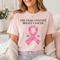 Personalized Breast Cancer Awareness Shirt, Custom Survivor Year Tee, Pink Butterfly Ribbon Shirt, October Awareness Tee, Survivor Gift