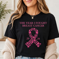 Personalized Breast Cancer Awareness Shirt, Custom Survivor Year Tee, Pink Butterfly Ribbon Shirt, October Awareness Tee, Survivor Gift