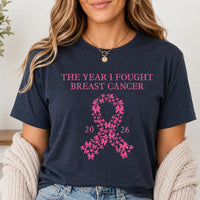 Personalized Breast Cancer Awareness Shirt, Custom Survivor Year Tee, Pink Butterfly Ribbon Shirt, October Awareness Tee, Survivor Gift