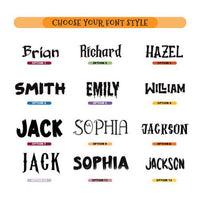 Personalized Halloween Canvas Tote Bag, Custom Name Trick or Treat Bag, Cute Spooky Character Cotton Tote, Novelty Tote Bag, Funny Gift
