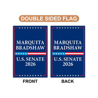 Marquita Bradshaw For Tennessee Senate 2026 Garden Flag, Double Sided, 2026 Senate Flag, Elections Flag, Race Red White & Blue Flag