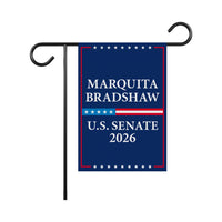 Marquita Bradshaw For Tennessee Senate 2026 Garden Flag, Double Sided, 2026 Senate Flag, Elections Flag, Race Red White & Blue Flag