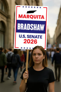Marquita Bradshaw For Tennessee Senate 2026 Election Sign, Republican Party, Political Campaign Sign, Senate Election 2026 Race Poster Sign