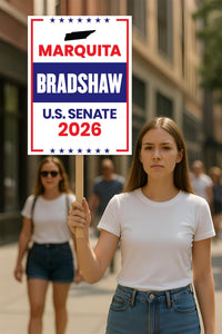 Marquita Bradshaw For Tennessee Senate 2026 Election Sign, Republican Party, Political Campaign Sign, Senate Election 2026 Race Poster Sign
