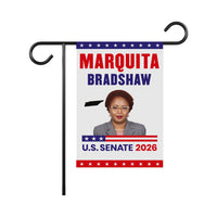 Marquita Bradshaw For Tennessee Senate 2026 Garden Flag, Double Sided, 2026 Senate Flag, Elections Flag, Race Red White & Blue Flag