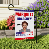 Marquita Bradshaw For Tennessee Senate 2026 Garden Flag, Double Sided, 2026 Senate Flag, Elections Flag, Race Red White & Blue Flag