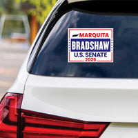 Marquita Bradshaw For Tennessee Senate 2026 Vinyl Sticker, Vote Marquita Decal, Tennessee Senate Elections 2026 Bumper Sticker, 6" x 4.5"