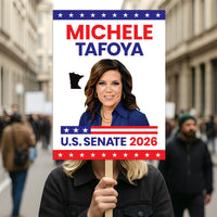 Michele Tafoya For Minnesota Senate 2026 Election Sign, Political Campaign Sign, Republican party, Senate Election 2026 Race Poster Sign