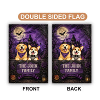 Personalized Halloween Dog Garden Flag, 12x18 Double Sided Yard Flag, Custom Pet Photo Decor, Spooky Outdoor Porch Decor, Pet Lover Gift