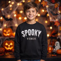 Custom Halloween Puff Print Sweatshirt, Spooky Vibes Shirt, Raised 3D Fall Crewneck, Personalized Puff Hoodie, Spooky Season Custom Gift