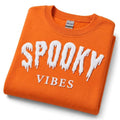 Custom Halloween Puff Print Sweatshirt, Spooky Vibes Shirt, Raised 3D Fall Crewneck, Personalized Puff Hoodie, Spooky Season Custom Gift