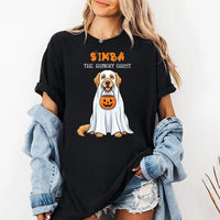 Personalized Pet Halloween Shirt, Custom Pet Photo Ghost Tee, Hungry Ghost Top, Spooky Dog Mom Shirt, Halloween Gift for Animal Lover