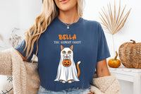 Personalized Pet Halloween Shirt, Custom Pet Photo Ghost Tee, Hungry Ghost Top, Spooky Dog Mom Shirt, Halloween Gift for Animal Lover